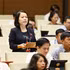 La diputada Ly Thi Lan de la provincia de Tuyen Quang interviene en el evento. (Foto: VNA)
