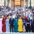 La vicepresidenta de Vietnam, Vo Thi Anh Xuan, y los delegados. (Foto: VNA)