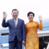 El secretario general del Partido Comunista y presidente de Vietnam, To Lam, y su esposa llegan al aeropuerto de Vnukovo, Moscú, iniciando su visita de Estado a Rusia. (Foto: VNA)
