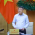 El primer ministro vietnamita, Le Minh Hung, interviene en la reunión. (Foto: VNA)