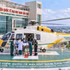 Vista en perspectiva de la plataforma de aterrizaje de helicópteros destinada al transporte de emergencia. (Foto: VNA)
