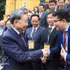 El secretario general del PCV y presidente de Vietnam, To Lam, junto con destacados vietnamitas residentes en el extranjero, asisten a la IV Conferencia Mundial de Vietnamitas en el Extranjero. (Foto: VNA)