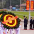 La ofrenda floral de la delegación lleva la inscripción “Eterna gratitud al gran Presidente Ho Chi Minh”.