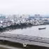 La línea de metro Ben Thanh - Suoi Tien cruza el río Saigón. (Foto: VNA)