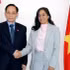 El ministro de Relaciones Exteriores de Vietnam, Le Hoai Trung, se reúne con su homóloga canadiense, Anita Anand. (Foto: Ministerio de Relaciones Exteriores de Vietnam)