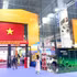 Con un diseño resplandeciente, el pabellón de Vietnam atrae la mirada de quienes visitan la sección internacional de la gran feria.