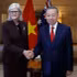 El secretario general del Partido Comunista y presidente de Vietnam, To Lam, y la gobernadora general de Australia, Sam Mostyn, en la bienvenida ofrecida al mandatario. (Foto: VNA)
