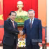 El secretario general del Partido Comunista y presidente de Vietnam, To Lam (derecha), recibe a Vanhxay Phongsavanh, miembro del Buró Político y secretario del Comité Central del Partido Popular Revolucionario de Laos, jefe de su Comisión de Inspección, inspector general del Estado y titular de la Comisión Anticorrupción Central.