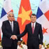 El presidente panameño, José Raúl Mulino, y el primer ministro vietnamita, Le Minh Hung (Fuente: Tran Hai/nhandan.vn)