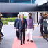 Ceremonia de bienvenida al primer ministro de Vietnam, Le Minh Hung, en el Aeropuerto Internacional Indira Gandhi, Nueva Delhi. (Foto: VNA)