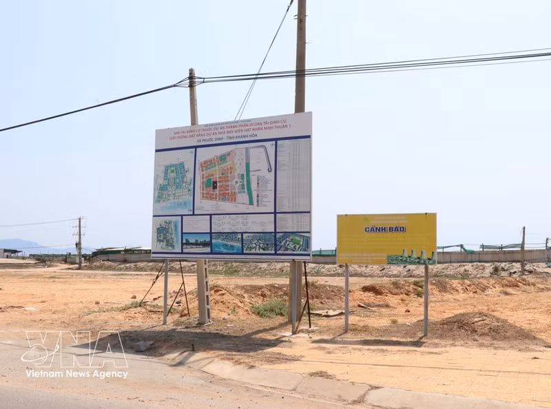 La zona de reasentamiento elegida para el proyecto de la central nuclear Ninh Thuan 1 se encuentra en la comuna de Phuoc Dinh, provincia de Khanh Hoa. (Foto: VNA)