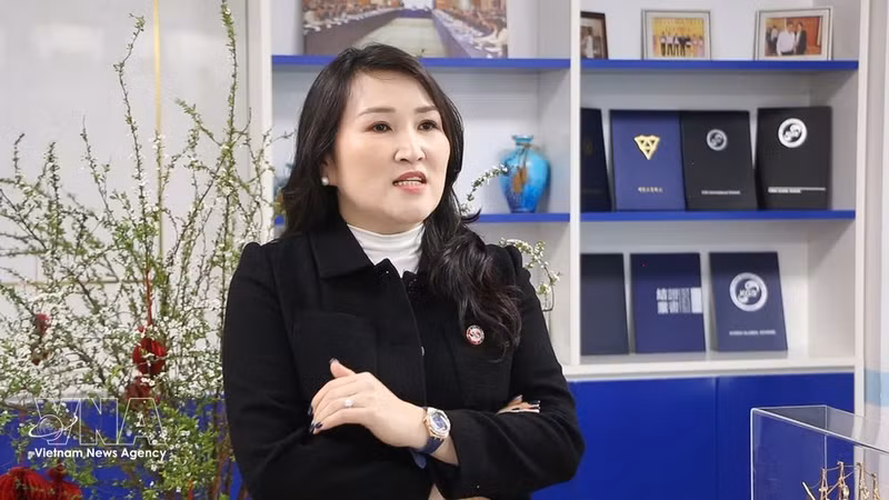 Kim Ji Eun, presidenta del Sistema de Escuelas Globales de Corea del Sur. (Foto: VNA)