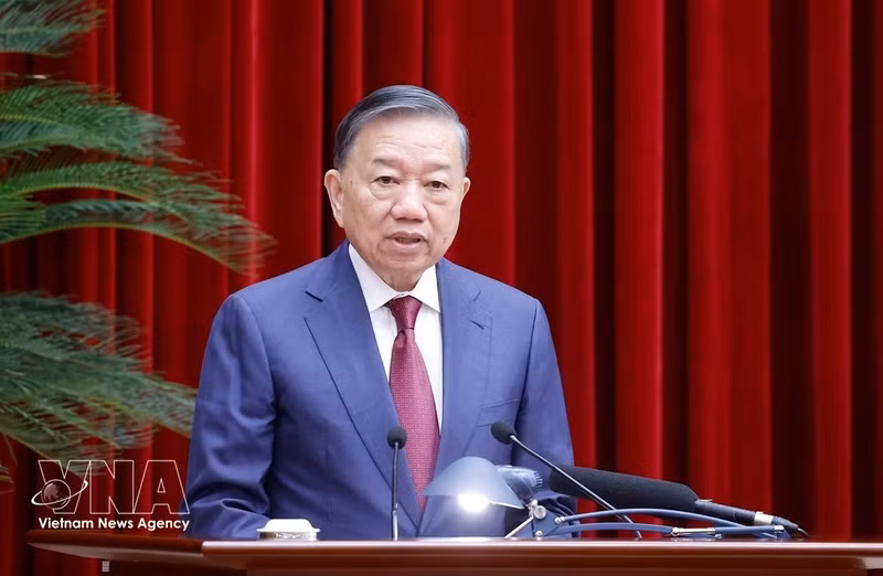 El secretario general del Partido Comunista de Vietnam y presidente de la República, To Lam. (Foto: VNA)