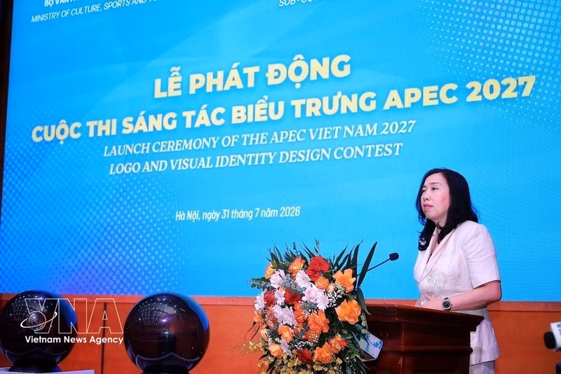 La viceministra de Relaciones Exteriores, Le Thi Thu Hang, habla en la cita (Foto: VNA)