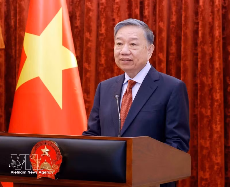 El secretario general del Partido Comunista de Vietnam y presidente del Estado, To Lam (Foto: VNA)