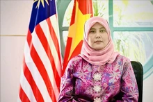 La embajadora adjunta malasia en Hanói, Cik Aida Safura Niza Othma. (Foto: VNA)