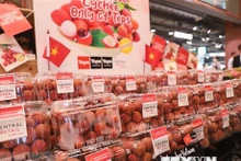 Lichis vietnamitas en supermercados de Tailandia. (Foto: VNA)