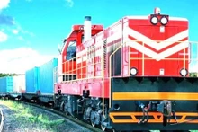 El tren de carga desde Binh Duong a China. (Foto:VNA)