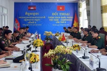 Panorama del sexto Diálogo de Política de Defensa Vietnam-Camboya. (Foto: qdnd.vn)