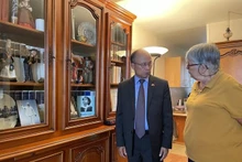 Catherine Dien, hija de Raymonde Dien, cuenta de su madre. (Fotografía: VNA)