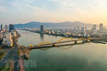 El puento dorado en la ciudad de Da Nang (Fotografía: VNA)