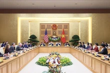La Conferencia de alto nivel entre Vietnam y Estados Unidos sobre la Inversión e Innovación en Hanói. (Foto: VNA)