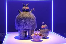 Obra exhibida en el muestrario "Loong Koong" (Foto: VNA)