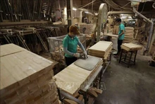 Fábrica de muebles de madera para exportación de la compañía Thiet Dan en el distrito de Tan Binh, ciudad de Di An, provincia de Binh Duong.(Foto: VNA)