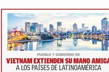 El artículo "Pueblo y gobierno de Vietnam extienden su mano amiga a los países de Latinoamérica". (Foto: Voces Del Periodista)