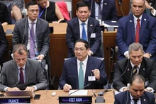 El primer ministro Pham Minh Chinh en la Cumbre sobre ambición climática de las Naciones Unidas. (Foto: VNA)