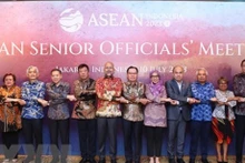 Delegados participan en la reunión de Altos Funcionarios de la Asociación de Naciones del Sudeste Asiático (SOM ASEAN). (Foto: VNA)