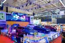 El pabellón de Volkswagen en Vietnam Motor Show 2022. (Foto: VNA)