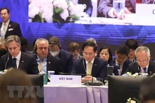 El ministro de Relaciones Exteriores de Vietnam, Bui Thanh Son, en la cita. (Fotografía: VNA)