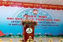 El primer ministro de Vietnam, Pham Minh Chinh, habla en el acto. (Fotografía: Nhan Dan)