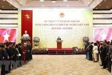 El presidente de Vietnam, Nguyen Xuan Phuc, interviene en la cita (Foto: VNA)