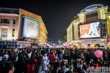 [Foto] Atmósfera de Año Nuevo 2025 en la capital vietnamita