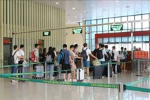 En la puerta fronteriza internacional de Huu Nghi, en la provincia vietnamita de Lang Son. (Foto: VNA)