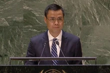 El embajador y jefe de la delegación permanente vietnamita ante las Naciones Unidas (ONU), Dang Hoang Giang. (Fuente: VNA)
