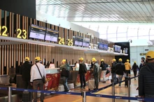 En el Aeropuerto Internacional de Van Don.