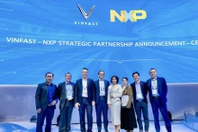 VinFast y empresa holandesa de NXP cooperan para desarrollar vehículos eléctricos inteligentes. (Fotografía: VNA)