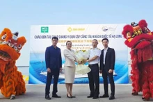 Acto de bienvenida al crucero chino Zhao Shang Yi Dun (Fotografía: VNA)