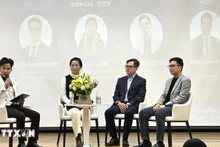 En el coloquio Orientación y Desarrollo Profesional 2025, una parte del la Feria de Empleo. (Foto: VNA)