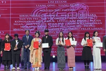 Estudiantes de los países del Sudeste Asiático fueron premiados en el concurso.