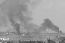 El Ejército de Liberación avanza hacia la localidad de Duc Lap el 10 de marzo de 1975. (Foto: VNA)
