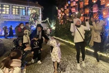 Nieve en el Festival del Invierno. (Fotografía: VNA)