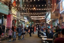 El nuevo conjunto peatonal de comida nocturna Dao Ngoc Ngu Xa. (Fotografía: VNA)
