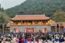 En la inauguración del festival. 