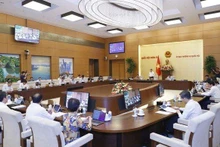 La XVI reunión del Comité Permanente de la Asamblea Nacional de Vietnam. (Fotografía: VNA)