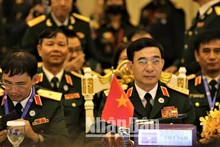 El ministro de Defensa de Vietnam, general Phan Van Giang, en la cita. (Fotografía: Nhan Dan)