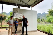 Almacenamiento en frío en la Cooperativa de Agricultura Orgánica de Dong Sang, en la comuna homónima, en el distrito de Moc Chau.